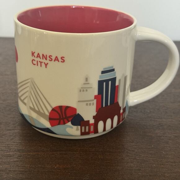 Starbucks Kansas City Coffee Mug Cup 14 0z You Are Here Collection 2015 BBQ - Picture 1 of 12